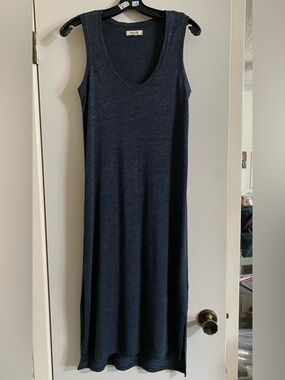 Madewell Sleeveless Maxi Dress in dark gray
